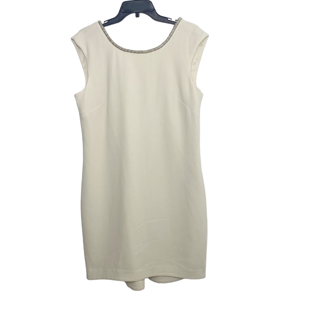 Trina Turk Women's Rivas Sleeveless Scoop Back Dress Cream Size 10